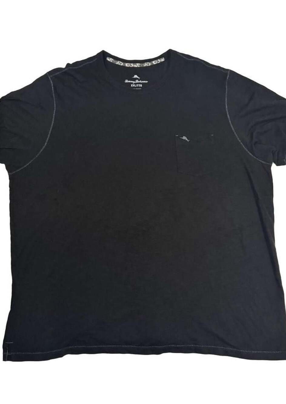 Tommy Bahama Bali Beach T-Shirt XXL Black Pocket Crew